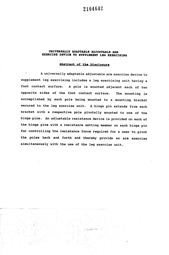 Document de brevet canadien 2104642. Abrégé 19940418. Image 1 de 1