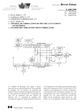 Document de brevet canadien 2105299. Page couverture 20000711. Image 1 de 2