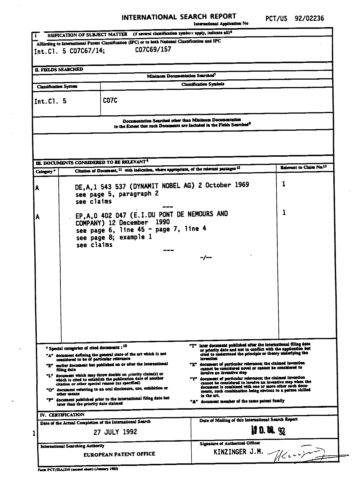 Document de brevet canadien 2106997. PCT 19930924. Image 1 de 13