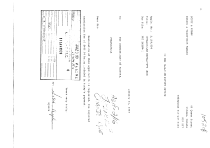 Document de brevet canadien 2109590. Poursuite-Amendment 19981211. Image 1 de 1
