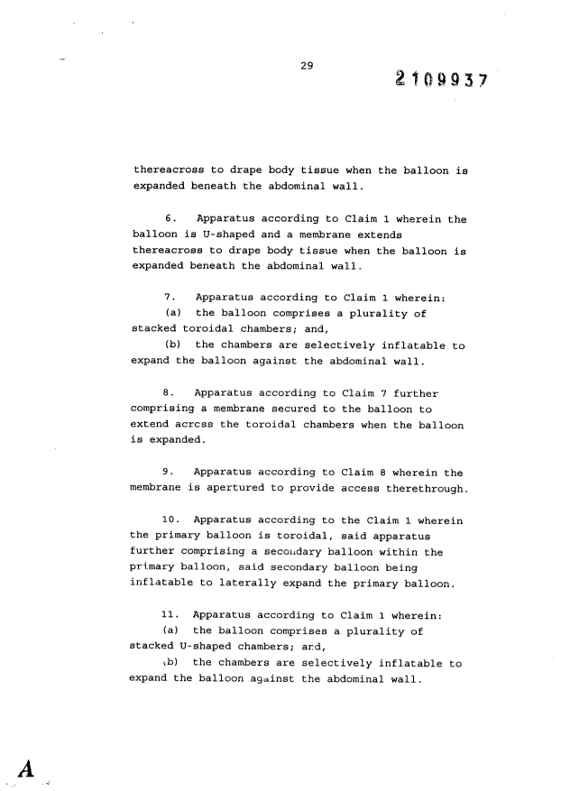 Document de brevet canadien 2109937. Revendications 19980819. Image 2 de 3