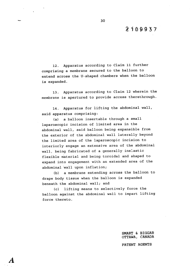 Document de brevet canadien 2109937. Revendications 19980819. Image 3 de 3