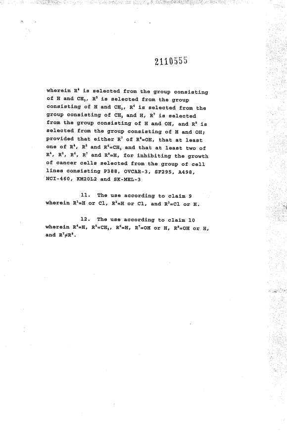 Document de brevet canadien 2110555. Revendications 19941208. Image 5 de 5