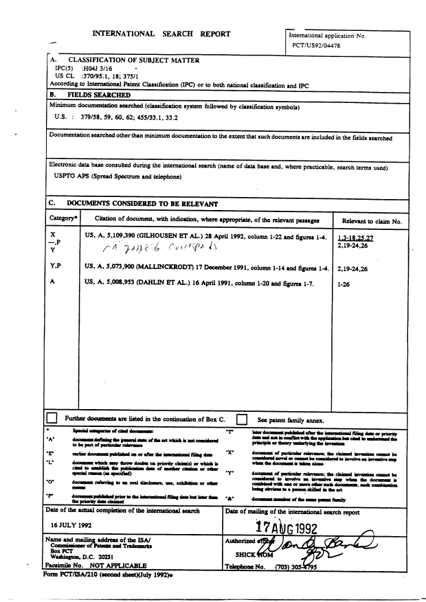 Document de brevet canadien 2110589. PCT 19931202. Image 1 de 8