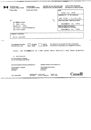 Document de brevet canadien 2112132. Taxes 19940713. Image 1 de 4