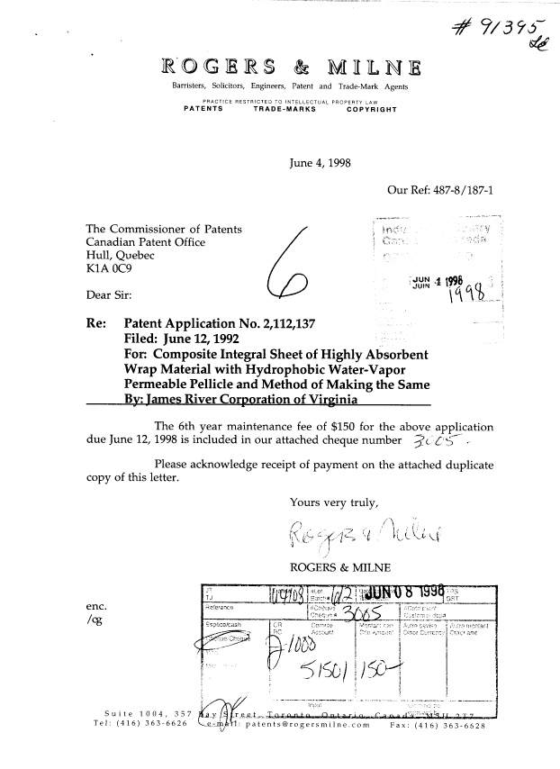 Document de brevet canadien 2112137. Taxes 19980604. Image 1 de 1