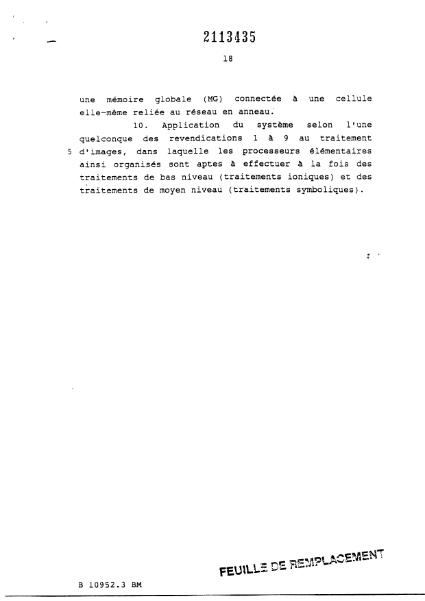 Document de brevet canadien 2113435. Revendications 19990803. Image 3 de 3
