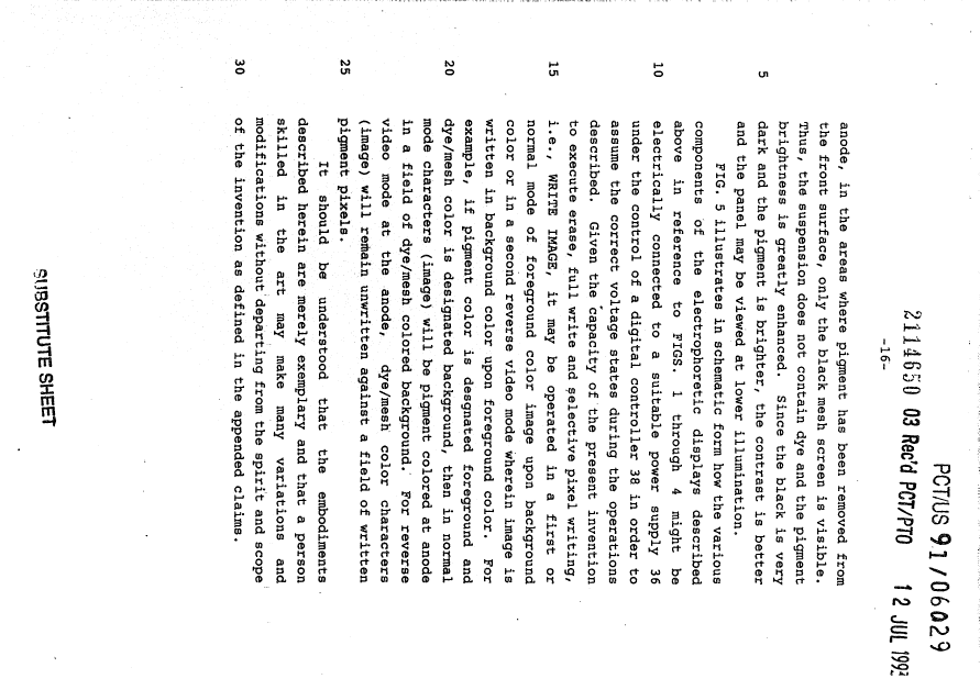 Document de brevet canadien 2114650. Description 19941202. Image 16 de 16