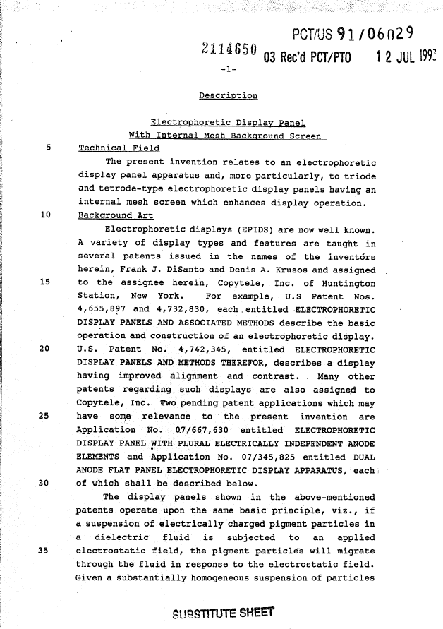 Canadian Patent Document 2114650. Description 19941202. Image 1 of 16