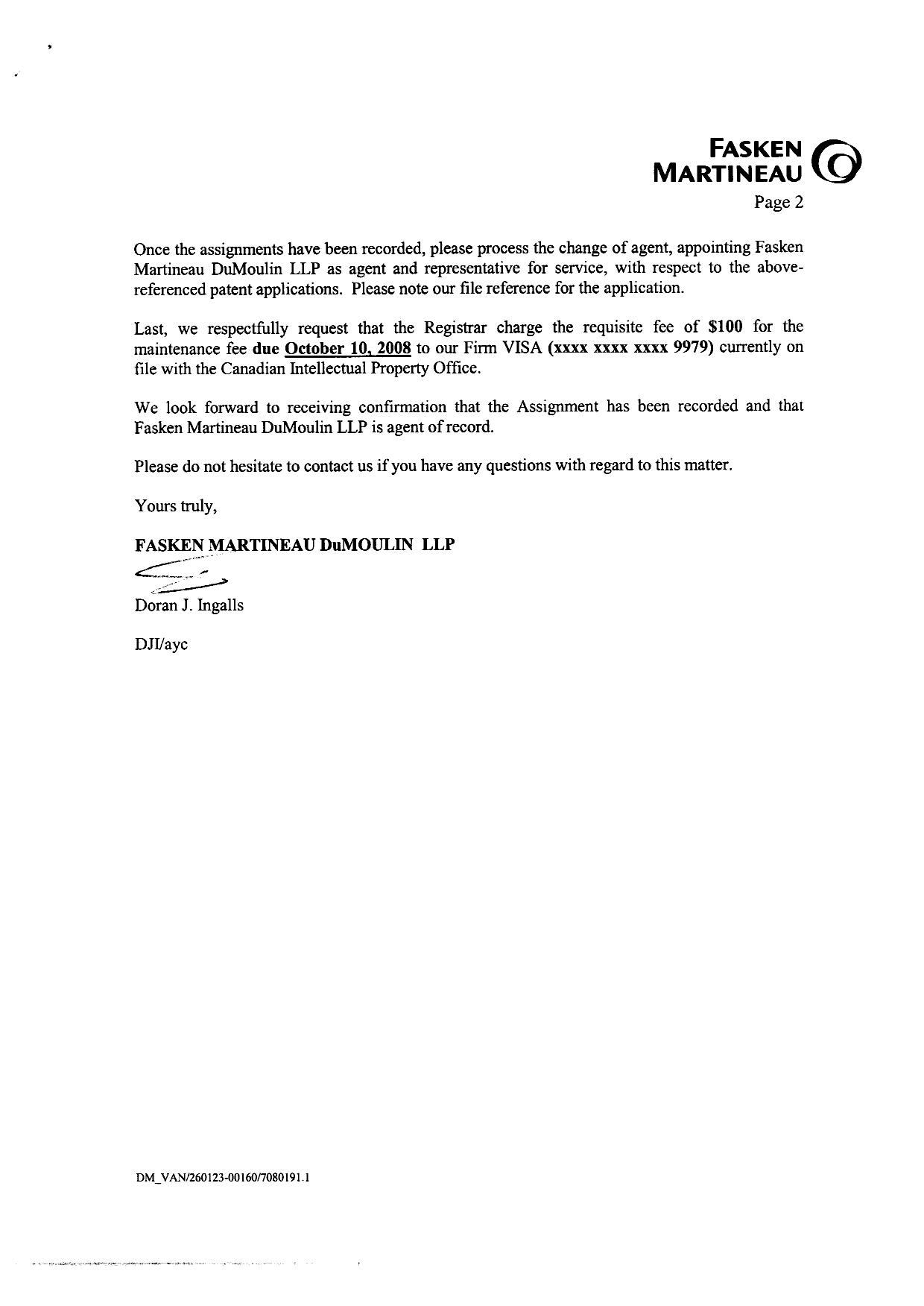 Canadian Patent Document 2115859. Correspondence 20081010. Image 2 of 5