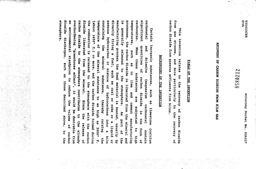 Document de brevet canadien 2120858. Description 19950608. Image 1 de 8
