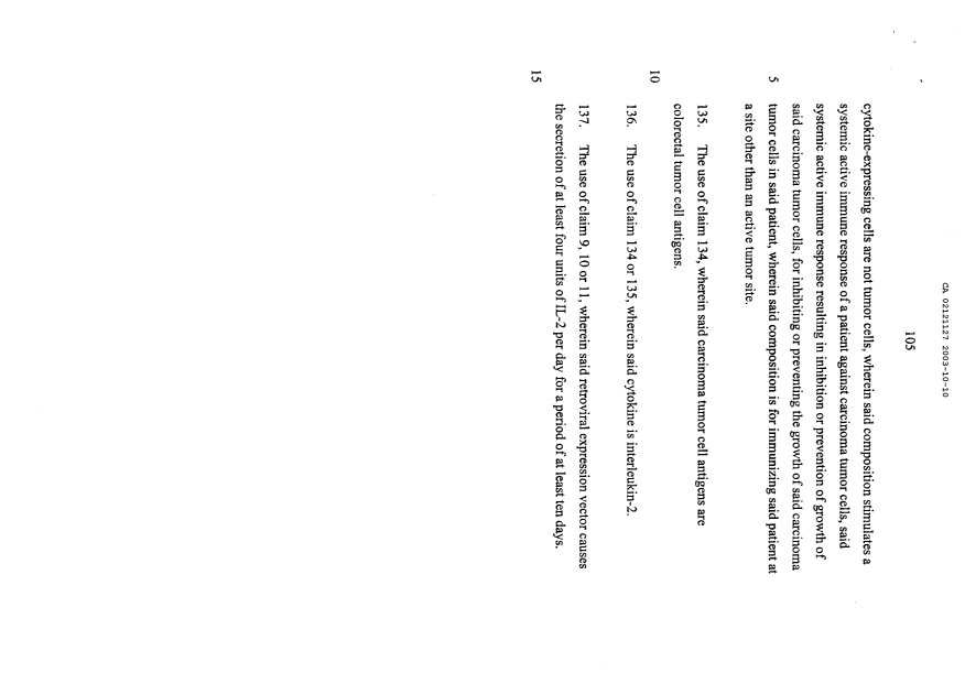 Document de brevet canadien 2121127. Revendications 20021210. Image 17 de 17