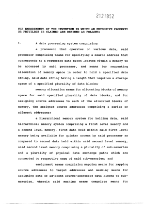 Document de brevet canadien 2121852. Revendications 20010510. Image 1 de 11