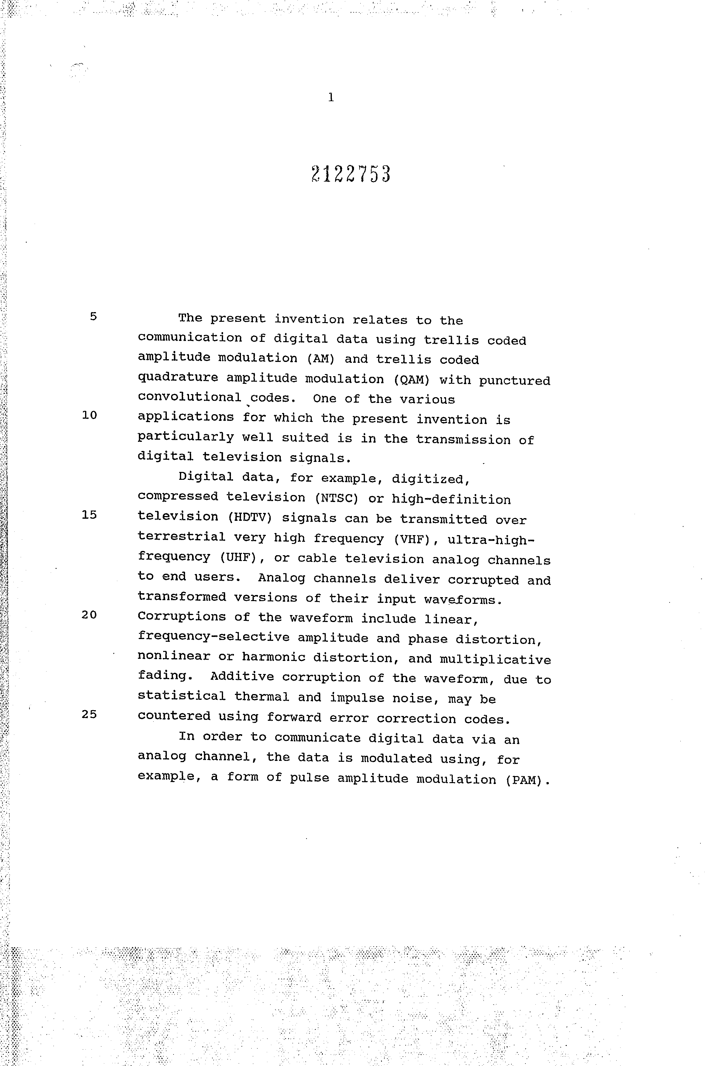 Document de brevet canadien 2122753. Description 19941210. Image 1 de 32