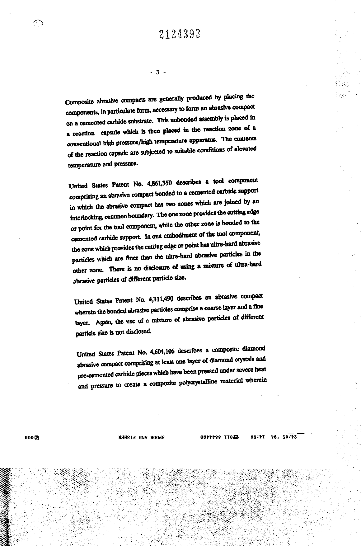 Canadian Patent Document 2124393. Description 19950408. Image 2 of 10