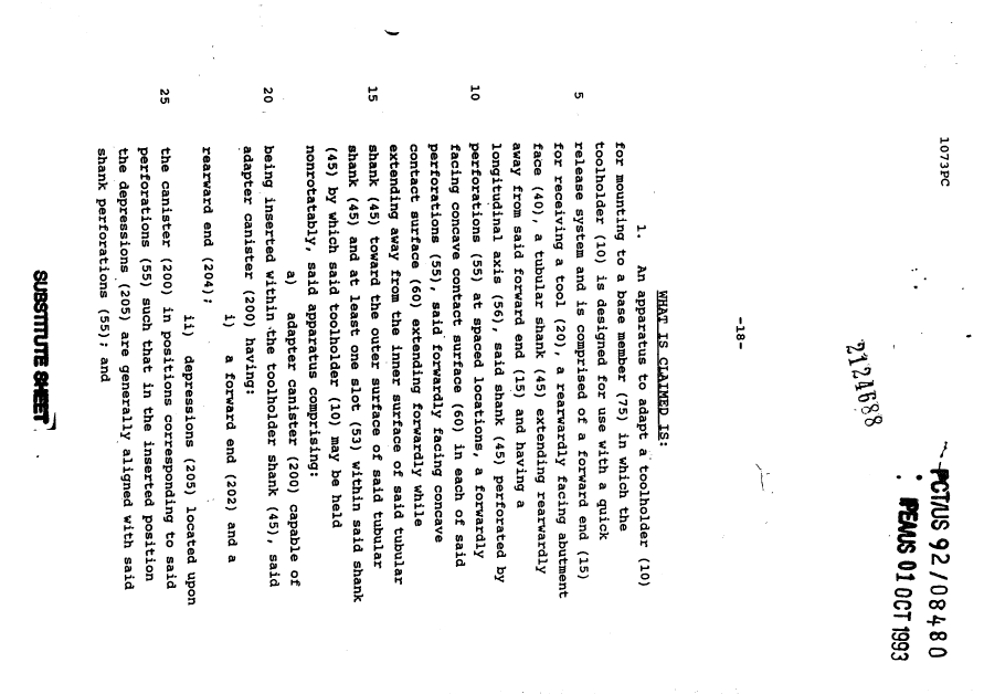 Document de brevet canadien 2124688. Revendications 19950805. Image 1 de 6