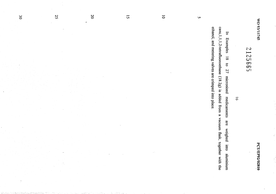 Document de brevet canadien 2125665. Description 19941220. Image 16 de 16