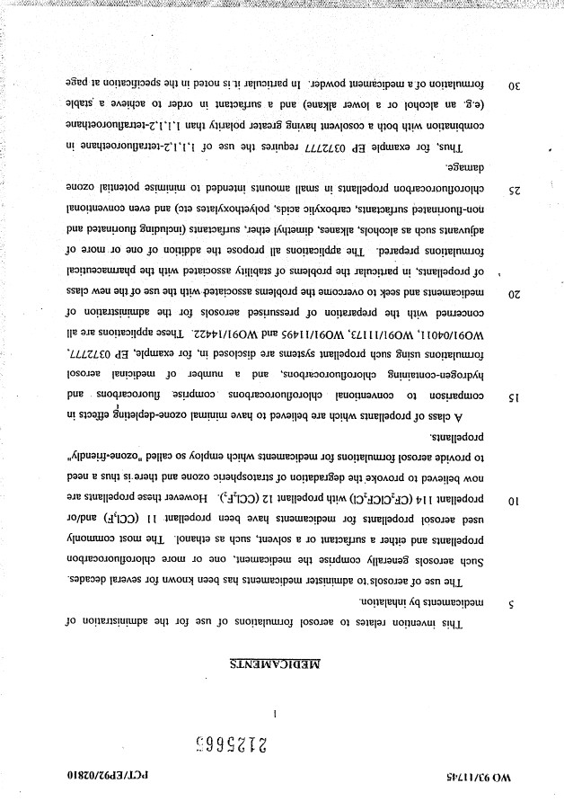 Document de brevet canadien 2125665. Description 19941220. Image 1 de 16
