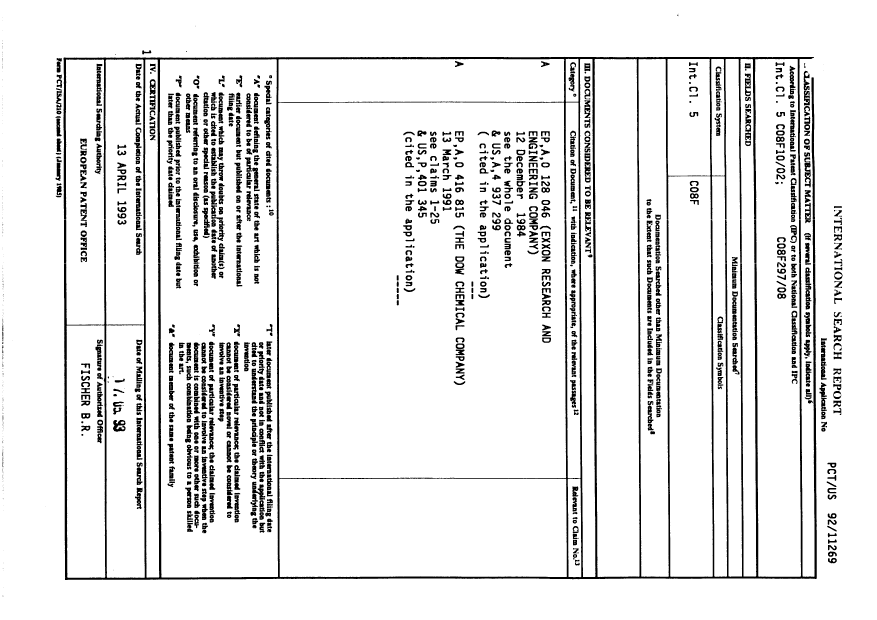 Document de brevet canadien 2125780. PCT 19940613. Image 1 de 8