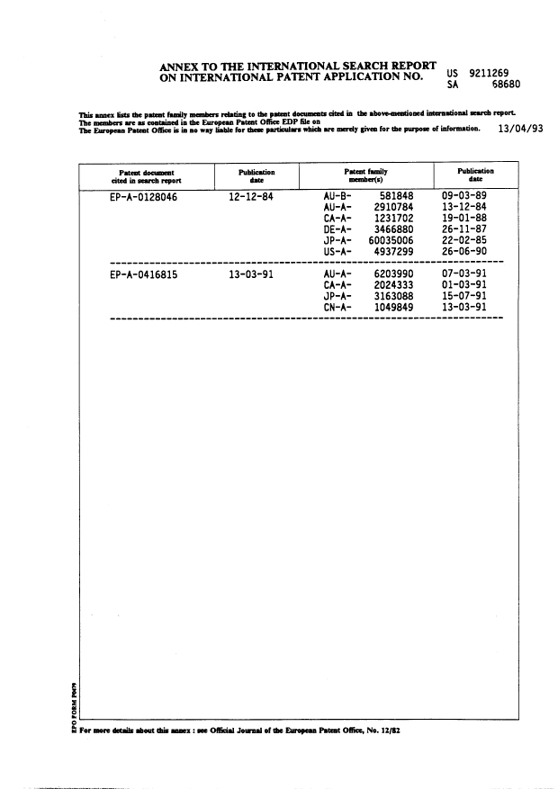 Document de brevet canadien 2125780. PCT 19940613. Image 2 de 8