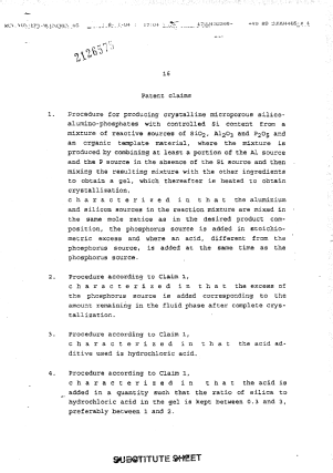 Document de brevet canadien 2126575. Revendications 19951118. Image 1 de 3