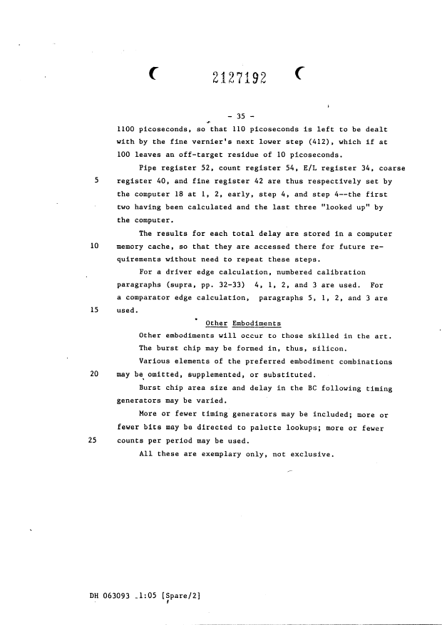 Canadian Patent Document 2127192. Description 19981207. Image 38 of 38
