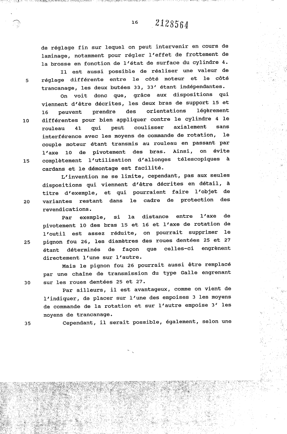 Document de brevet canadien 2128564. Description 19950805. Image 16 de 17