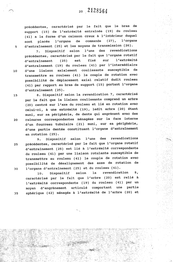 Document de brevet canadien 2128564. Revendications 19950805. Image 3 de 6