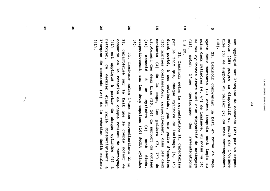 Document de brevet canadien 2128564. Revendications 20040407. Image 6 de 6