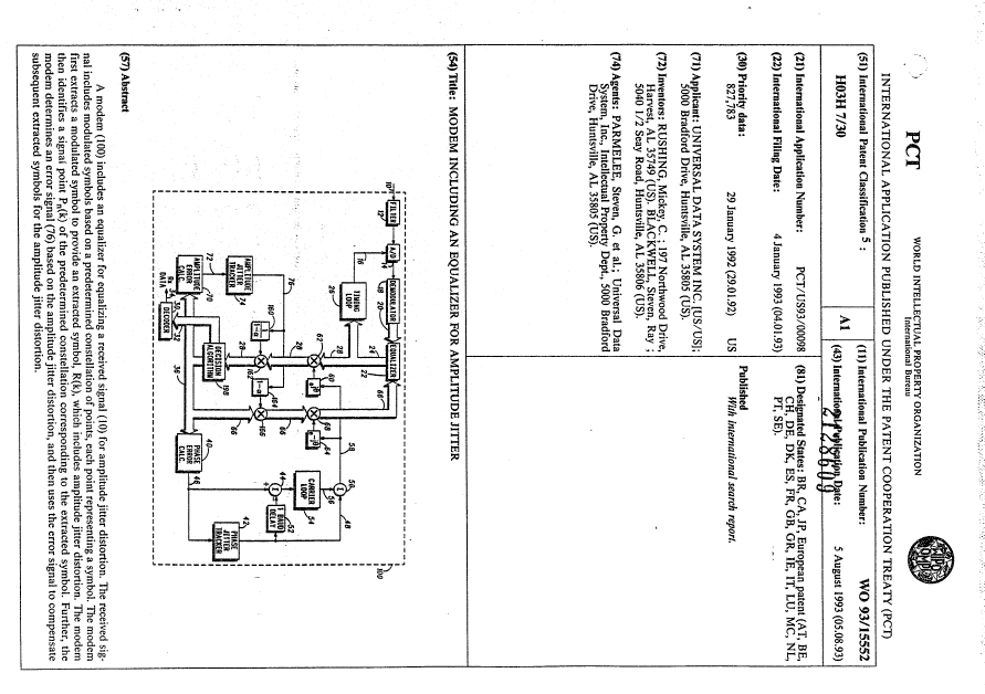 Document de brevet canadien 2128609. Abrégé 19950729. Image 1 de 1