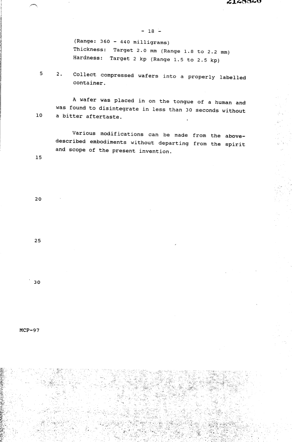 Document de brevet canadien 2128820. Description 19950128. Image 18 de 18