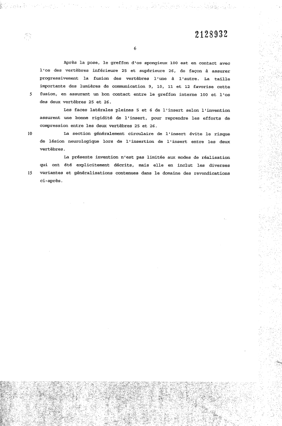 Document de brevet canadien 2128932. Description 19950805. Image 6 de 6