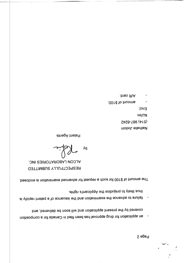 Canadian Patent Document 2129287. Prosecution-Amendment 19991211. Image 2 of 3