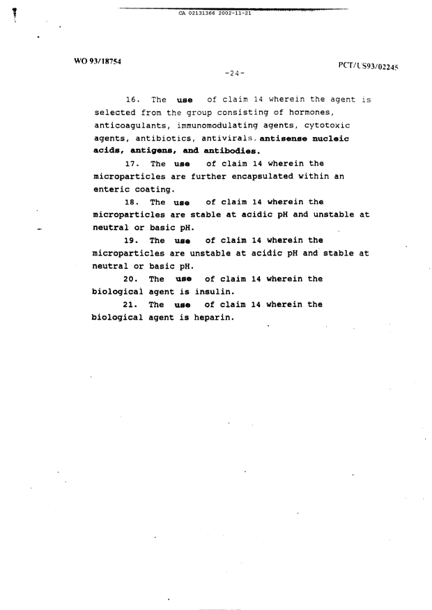 Canadian Patent Document 2131366. Prosecution-Amendment 20021121. Image 6 of 6
