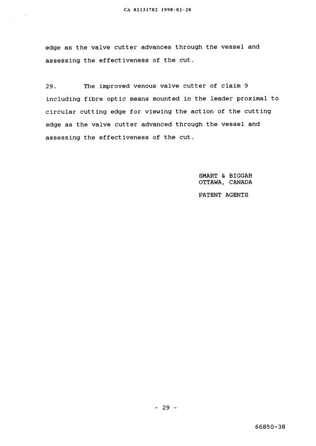 Document de brevet canadien 2131702. Poursuite-Amendment 19980220. Image 9 de 9