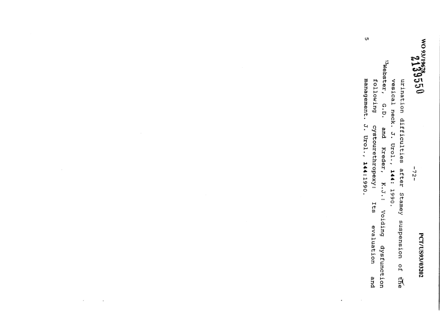 Canadian Patent Document 2139550. Description 19931014. Image 72 of 72