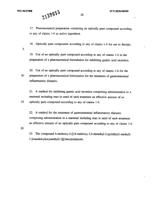 Document de brevet canadien 2139653. Revendications 19931208. Image 5 de 5