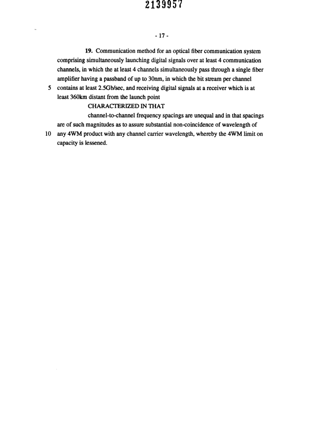 Document de brevet canadien 2139957. Revendications 19950819. Image 3 de 3