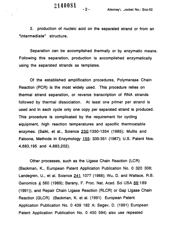 Document de brevet canadien 2140081. Description 20011011. Image 2 de 63