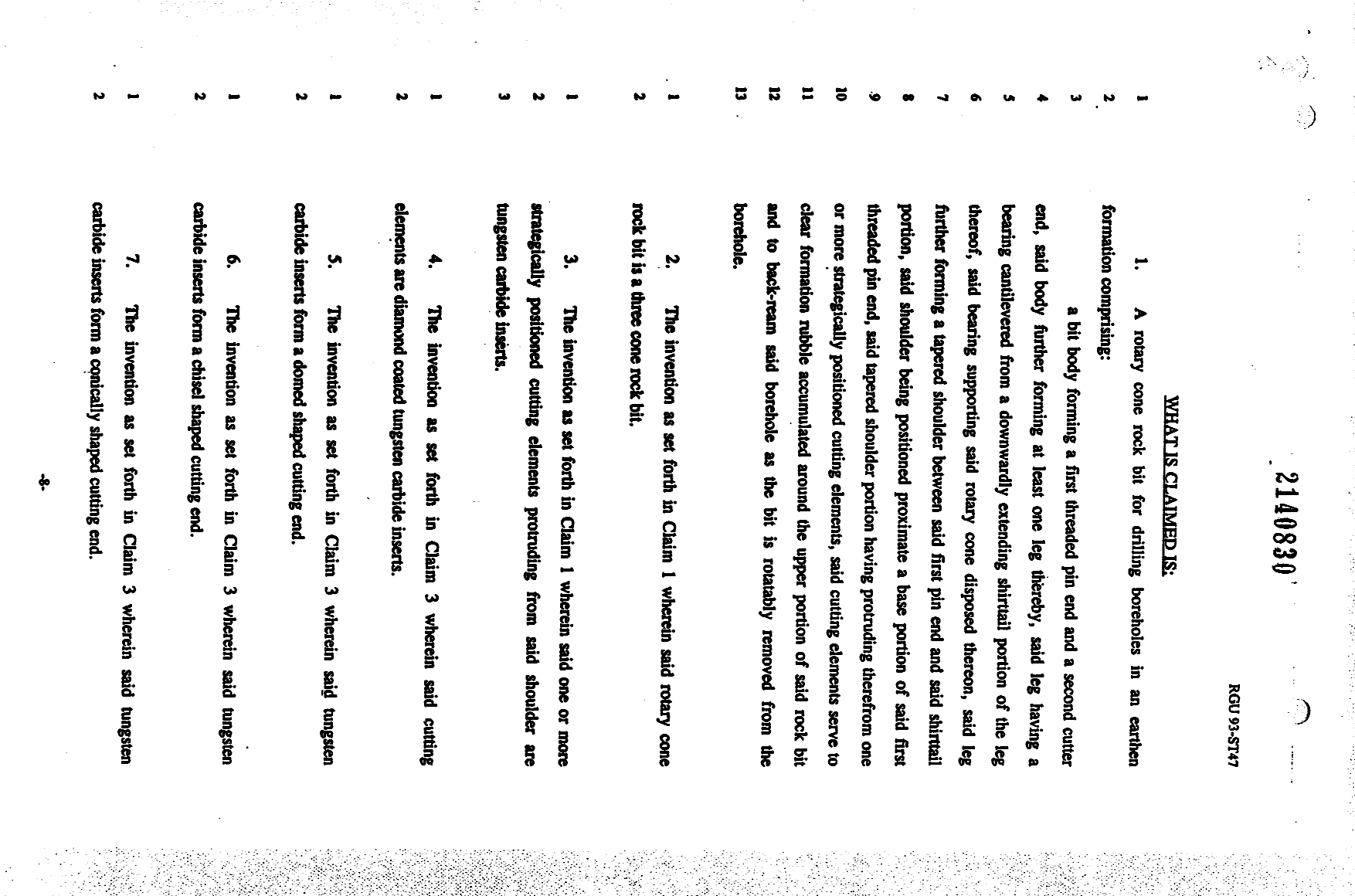 Document de brevet canadien 2140830. Revendications 19941216. Image 1 de 2