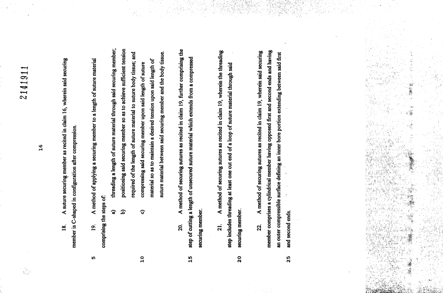 Document de brevet canadien 2141911. Revendications 19941216. Image 4 de 4