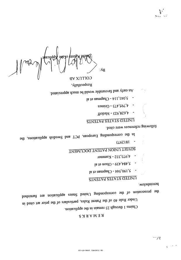 Document de brevet canadien 2142951. Poursuite-Amendment 19951210. Image 2 de 2
