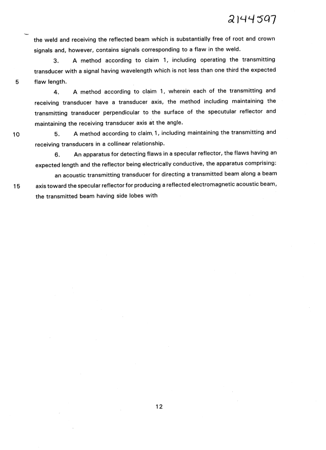 Document de brevet canadien 2144597. Revendications 19950919. Image 2 de 3
