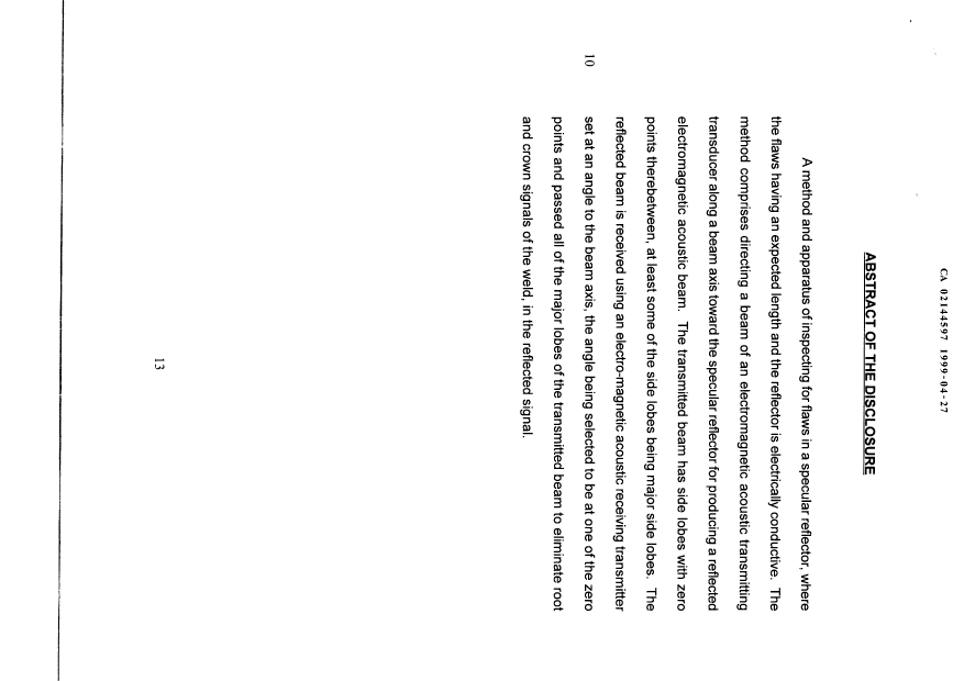 Document de brevet canadien 2144597. Abrégé 19990427. Image 1 de 1