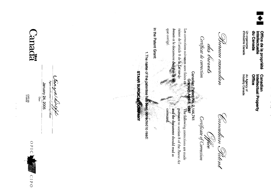 Canadian Patent Document 2144741. Prosecution-Amendment 20050124. Image 2 of 2