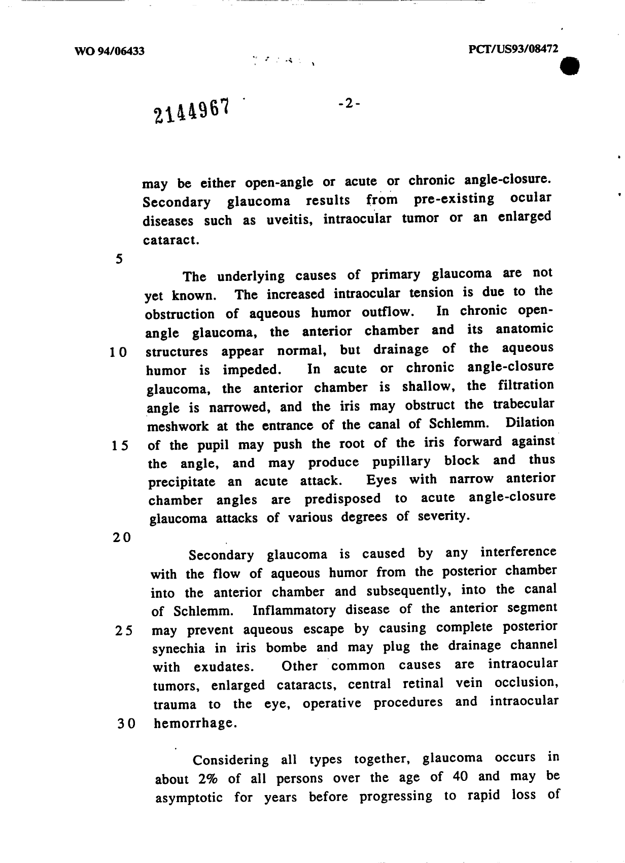 Document de brevet canadien 2144967. Description 19931231. Image 2 de 54