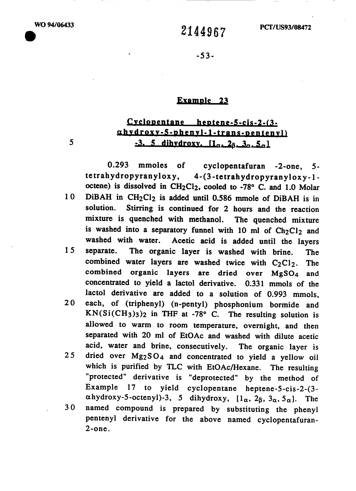 Canadian Patent Document 2144967. Description 19931231. Image 53 of 54