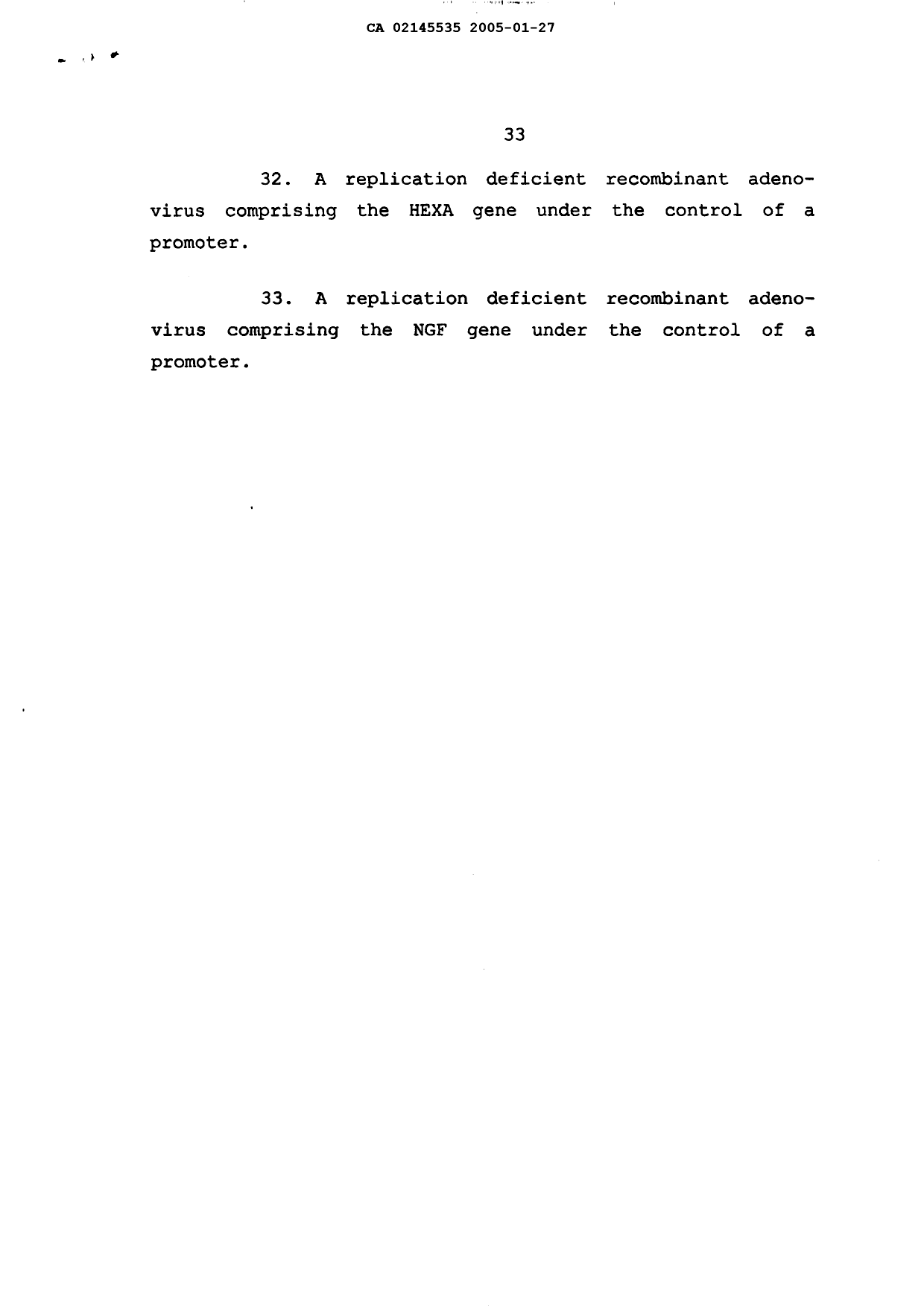 Canadian Patent Document 2145535. Prosecution-Amendment 20050127. Image 24 of 24