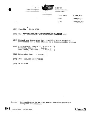 Document de brevet canadien 2146024. Page couverture 19951005. Image 1 de 1