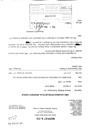 Canadian Patent Document 2146032. Correspondence 19990126. Image 1 of 1